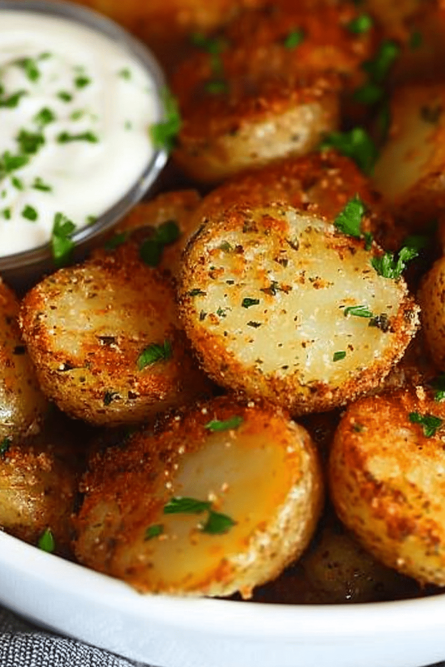 Crispy Crunchy Parmesan Potatoes