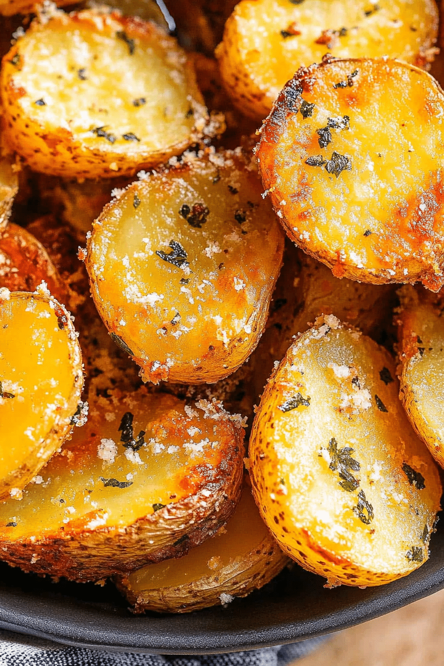 Crispy Crunchy Parmesan Potatoes