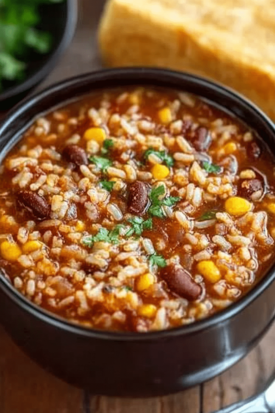 Crockpot Taco Rice Soup