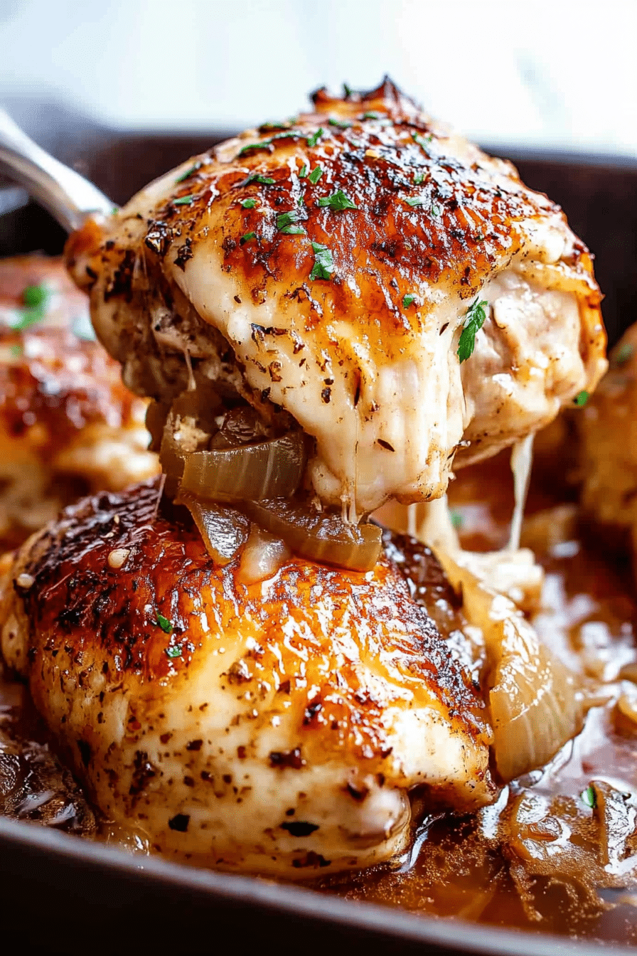 French Onion Stuffed Chicken