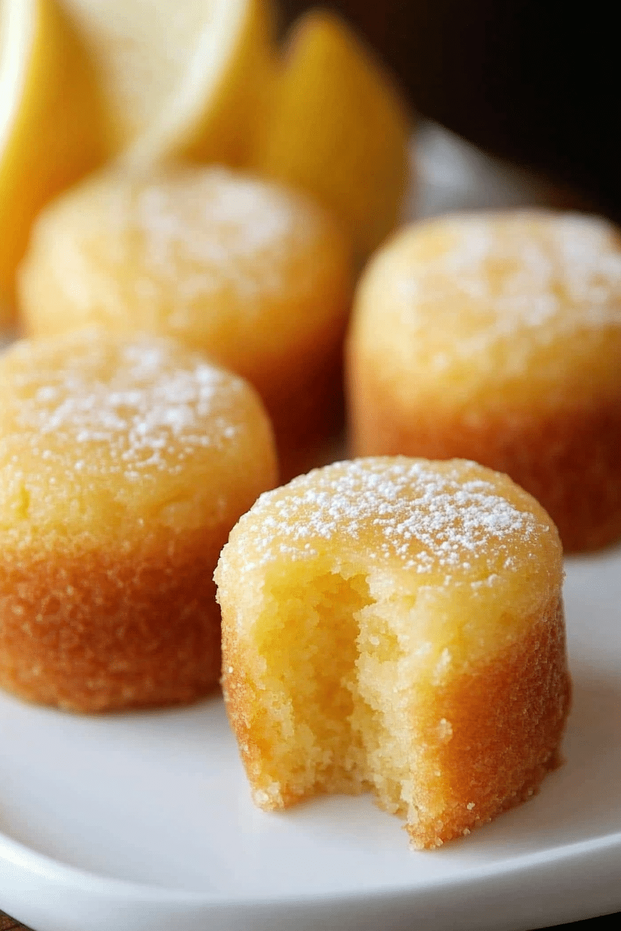 MINI LEMON DROP CAKES