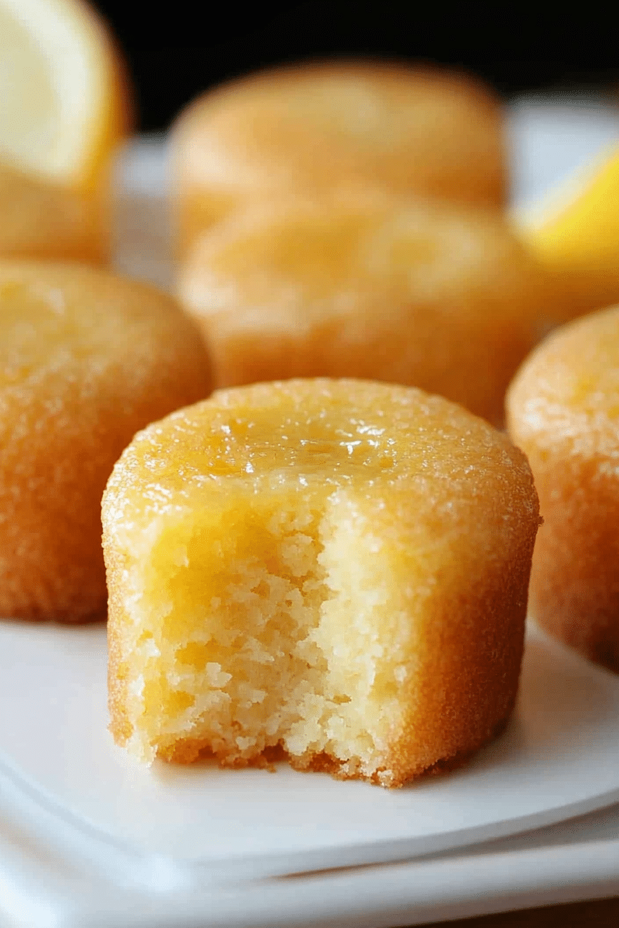 MINI LEMON DROP CAKES