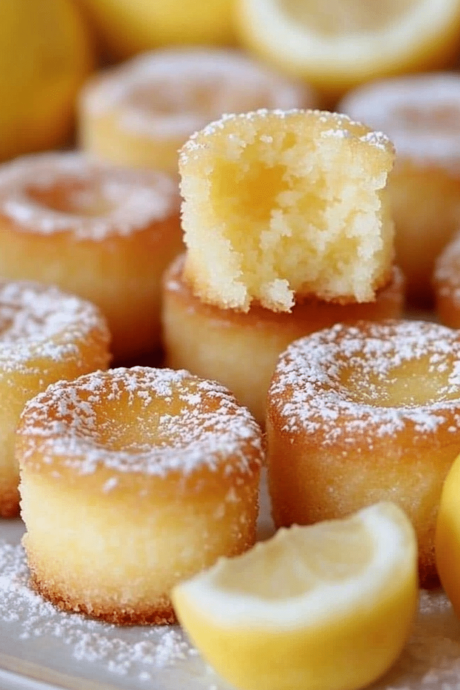 MINI LEMON DROP CAKES