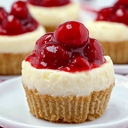 Mini Cherry Cheesecakes