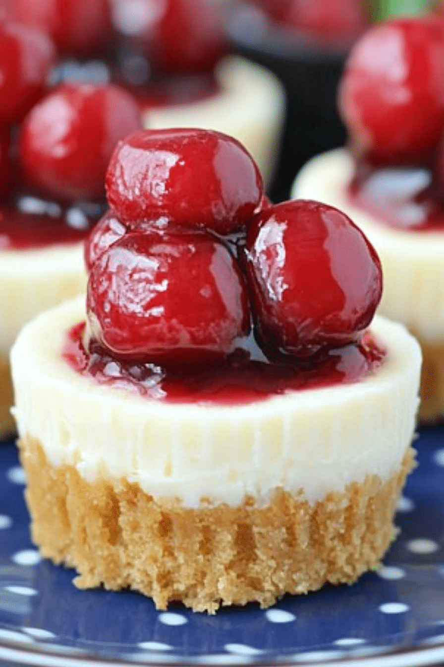 Mini Cherry Cheesecakes