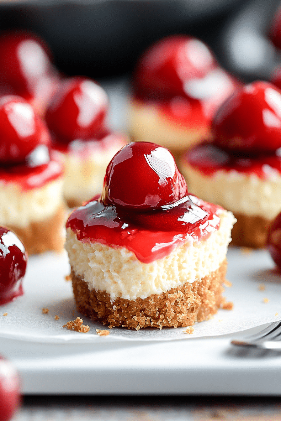 Mini Cherry Cheesecakes