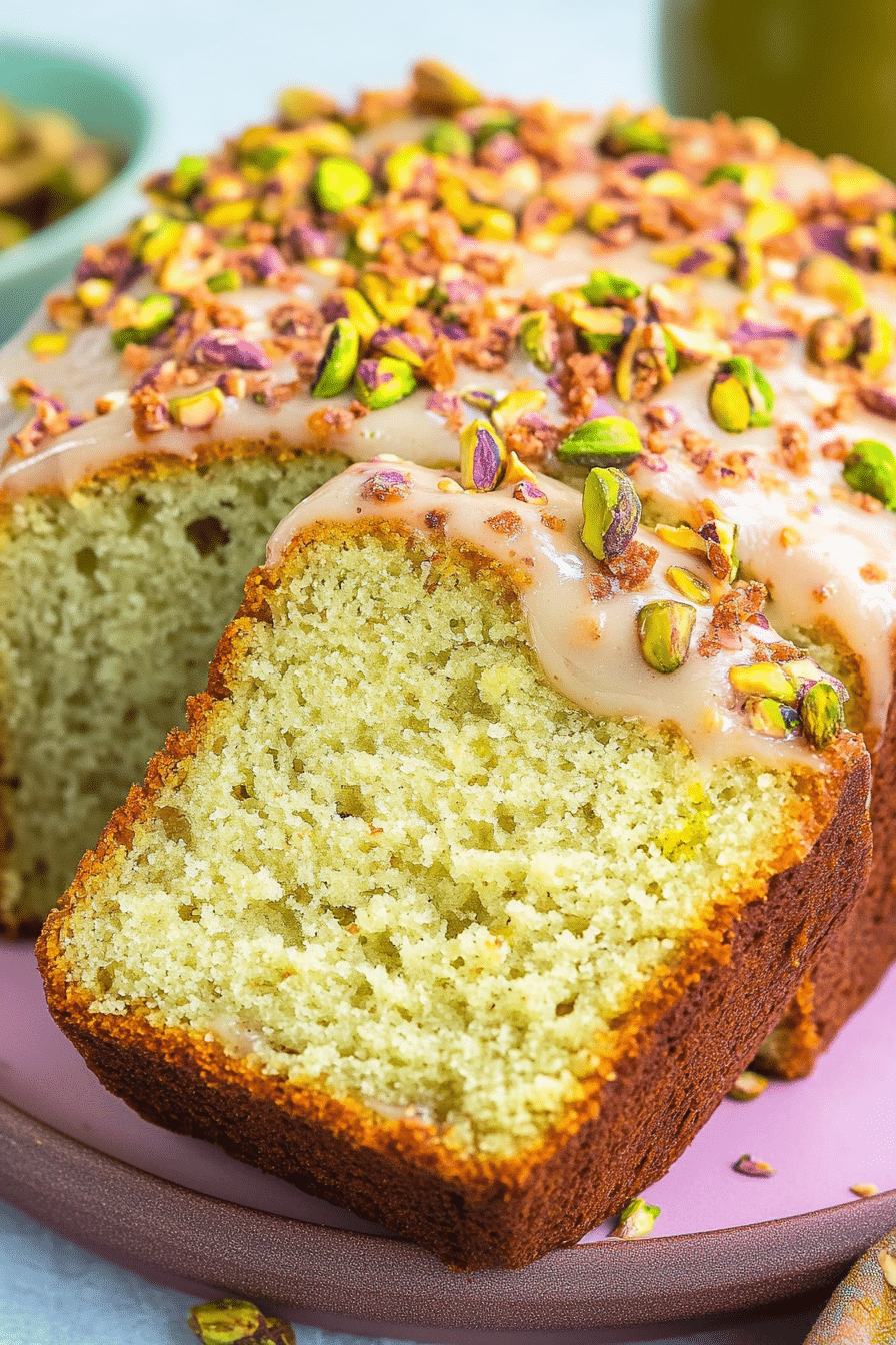 Pistachio Pudding Bread