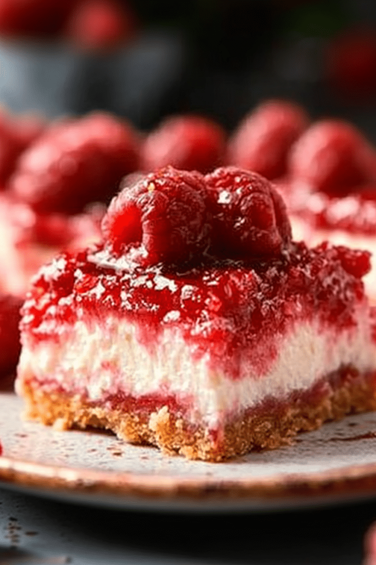 Raspberry Cheesecake Bars