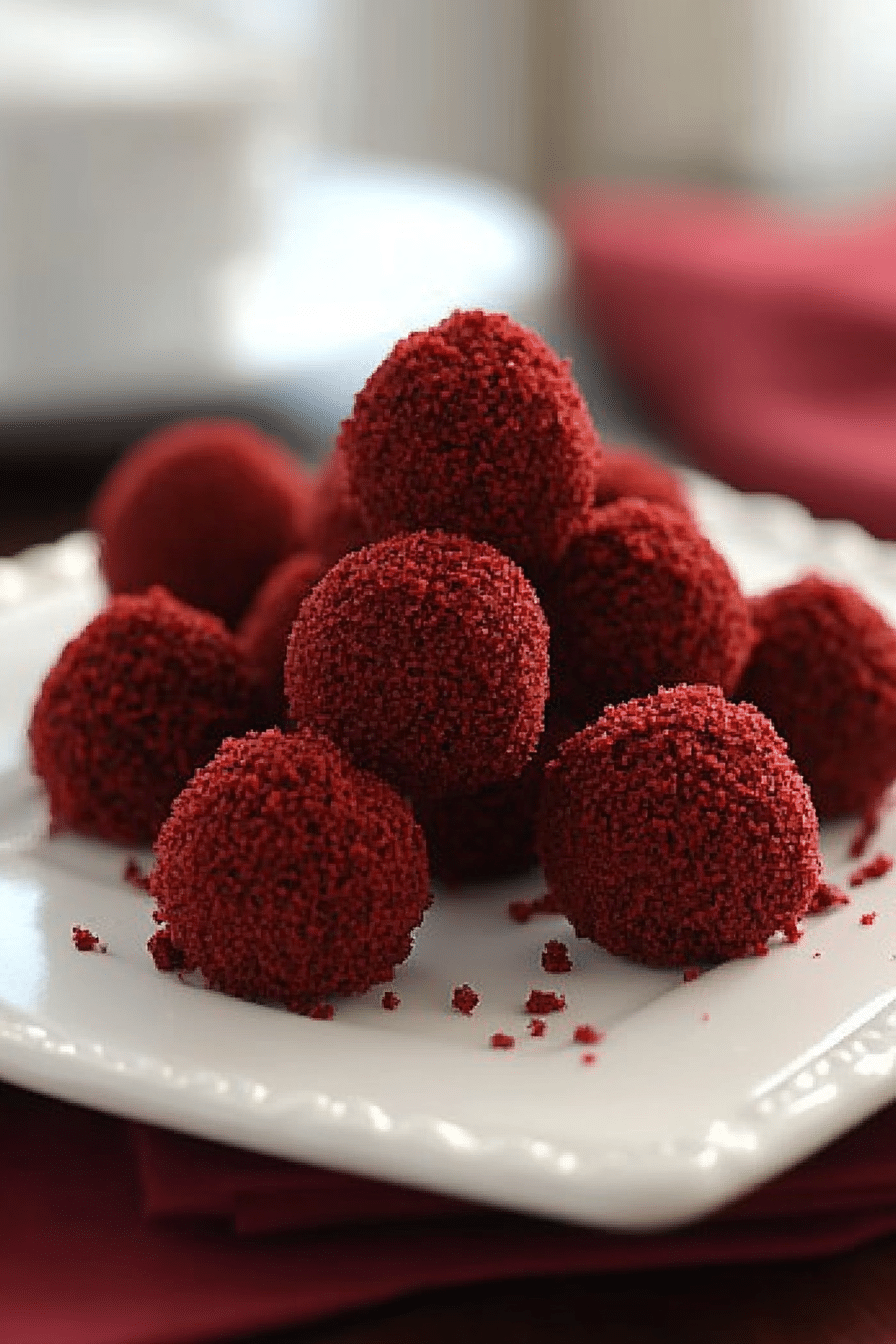 Red Velvet Cheesecake Bites