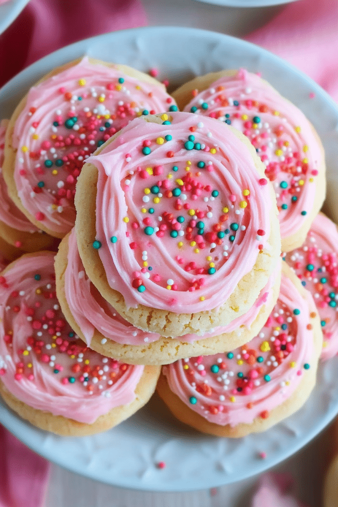 Soft Frosted Sugar Cookies