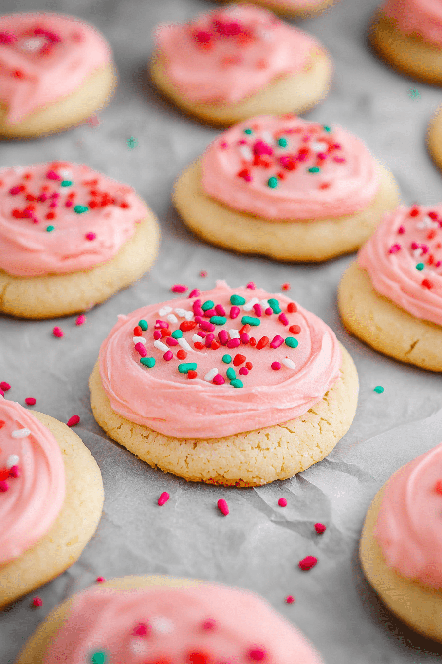 Soft Frosted Sugar Cookies