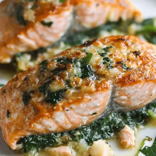 Spinach Stuffed Salmon