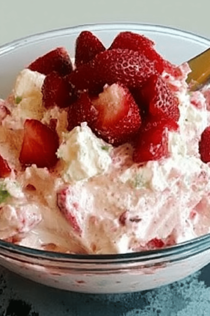 Strawberry Shortcake Fluff Salad