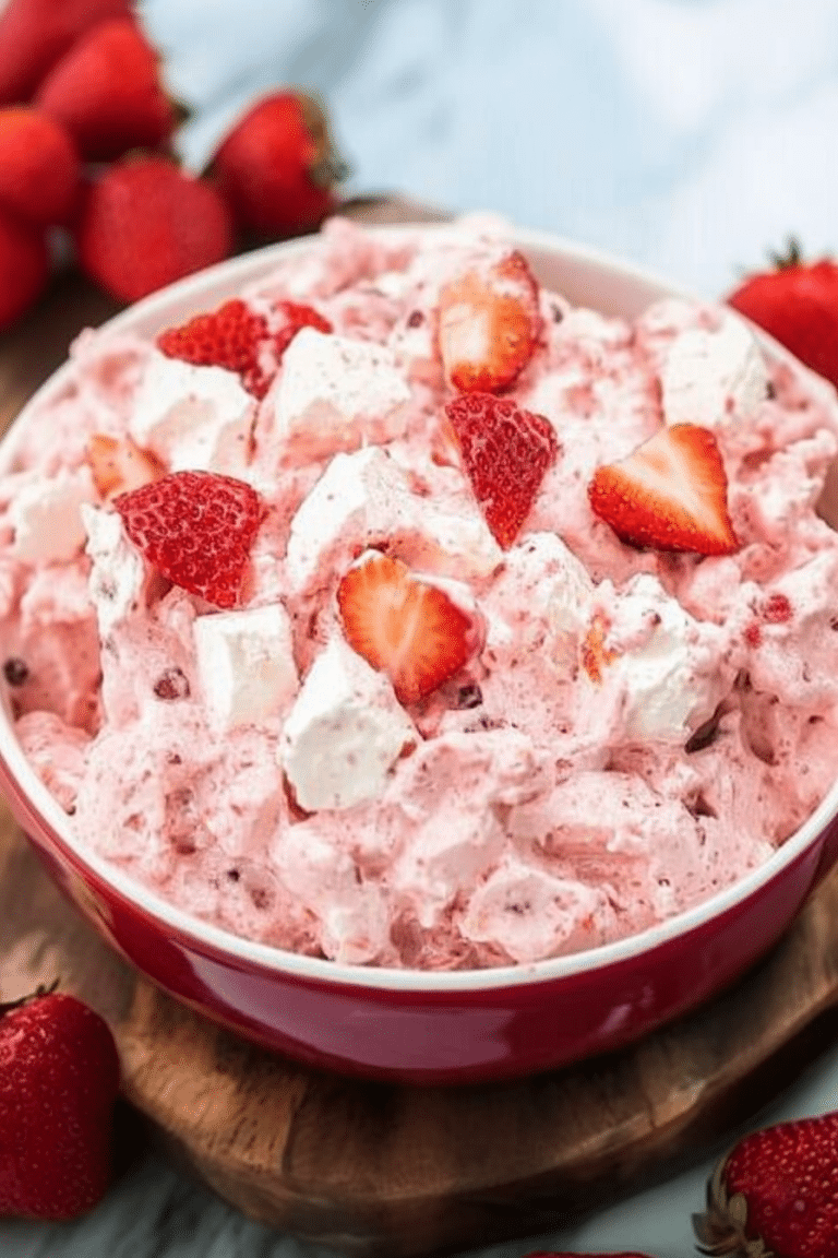 Strawberry Shortcake Fluff Salad