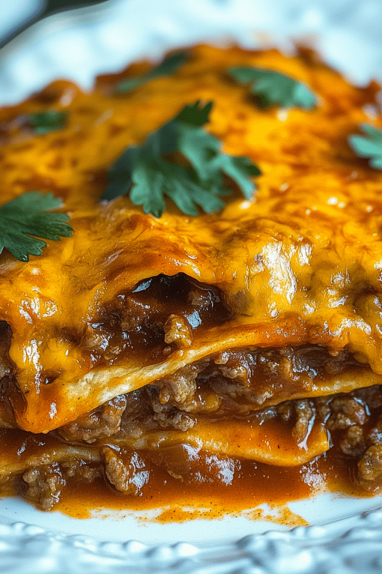 Beef Enchilada Casserole