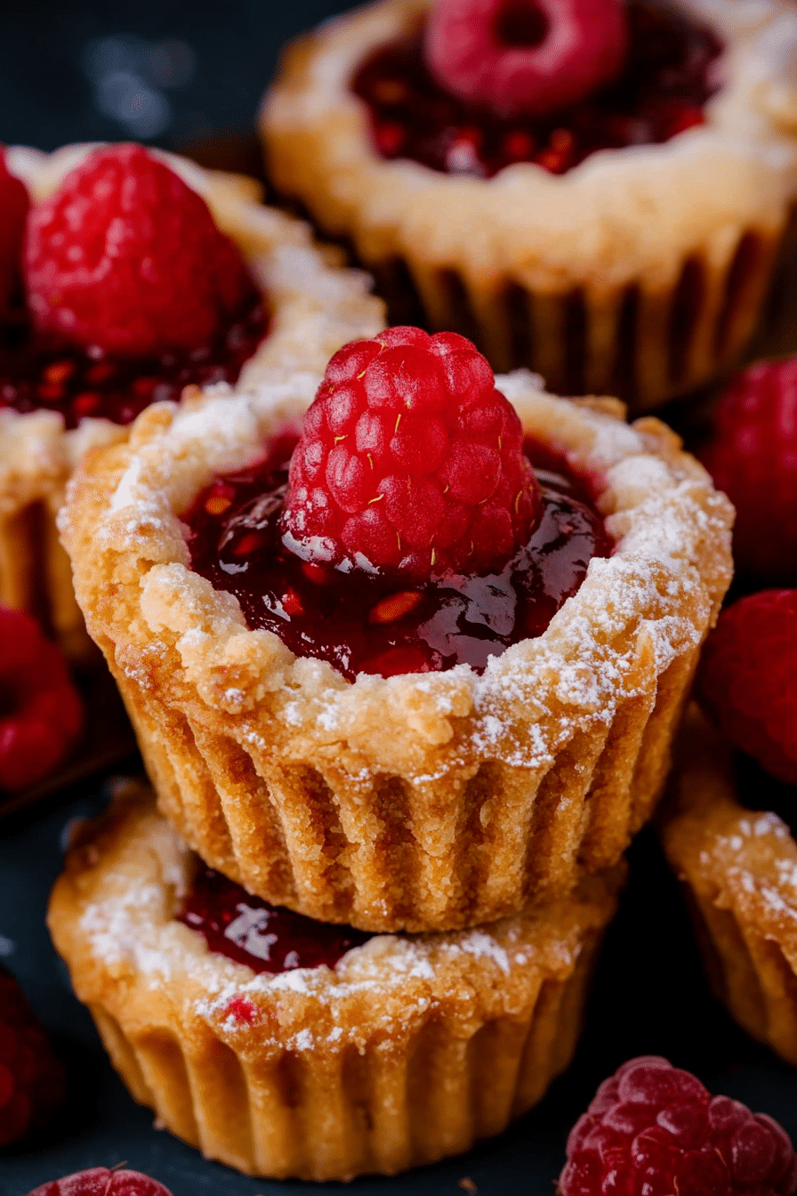 Mini Raspberry Almond Tarts