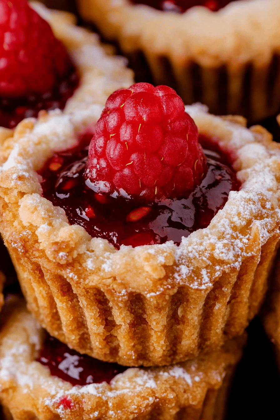 Mini Raspberry Almond Tarts