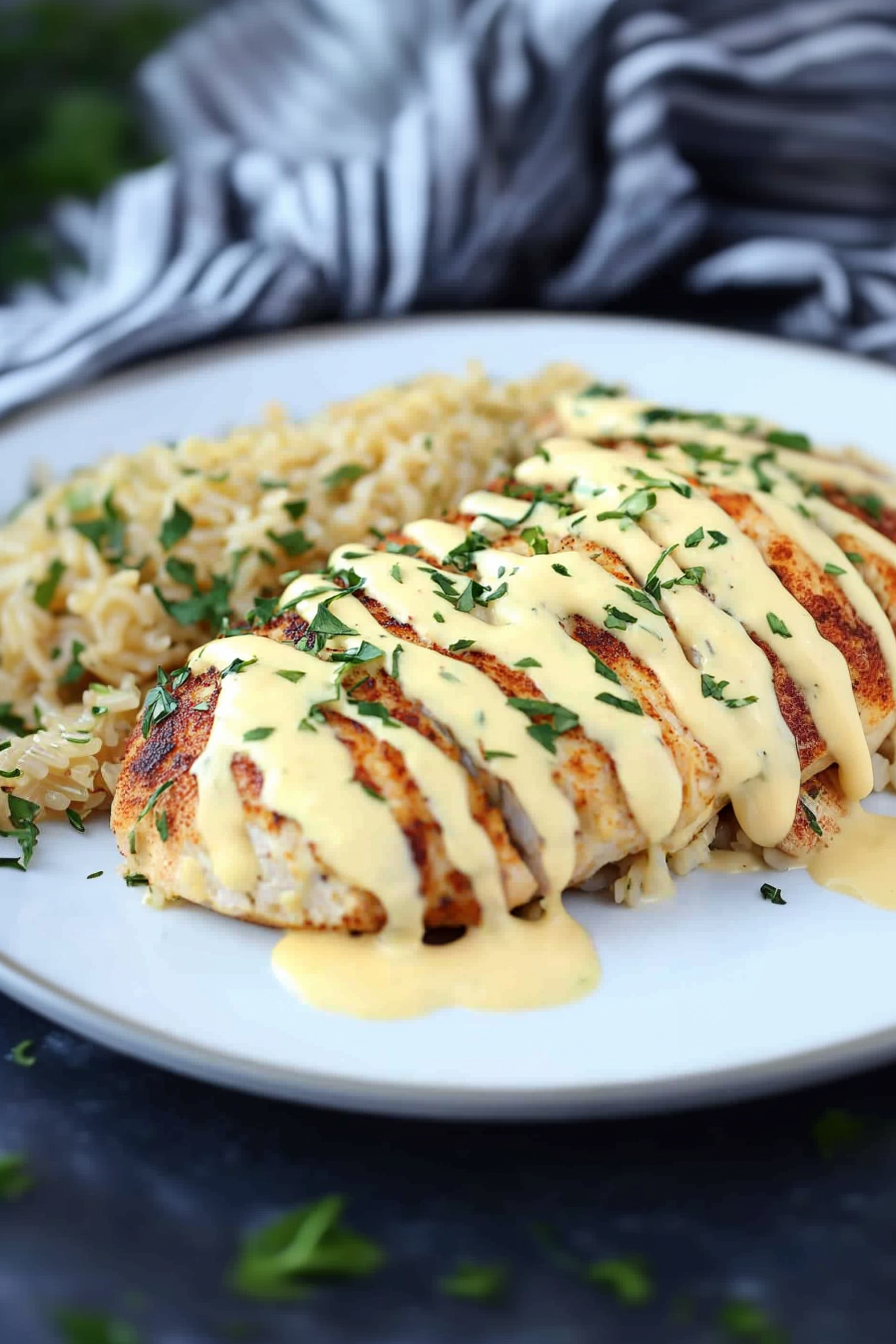 Mexican Chicken with Cheese Sauce