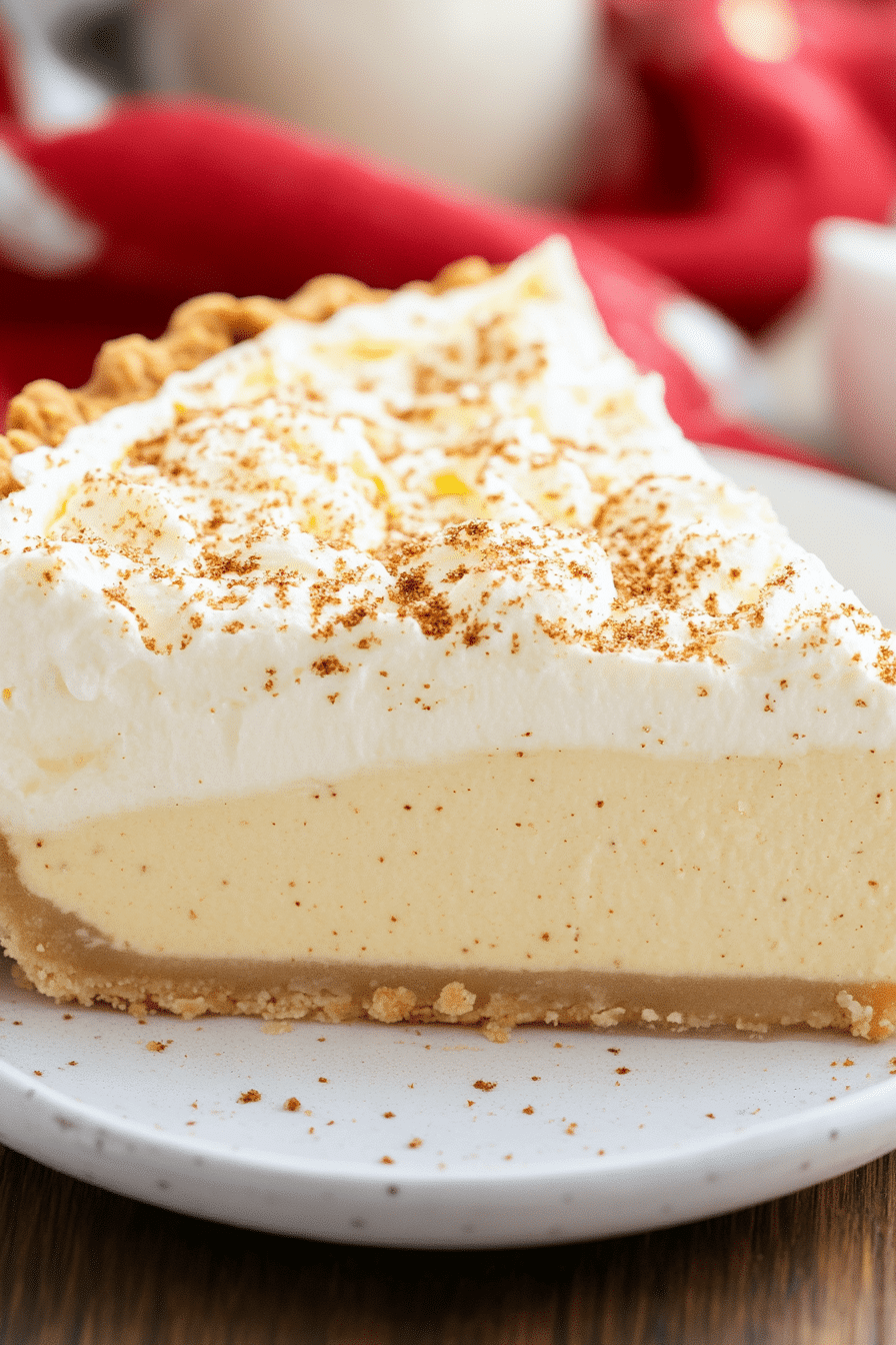 No Bake Eggnog Pie Reicpe