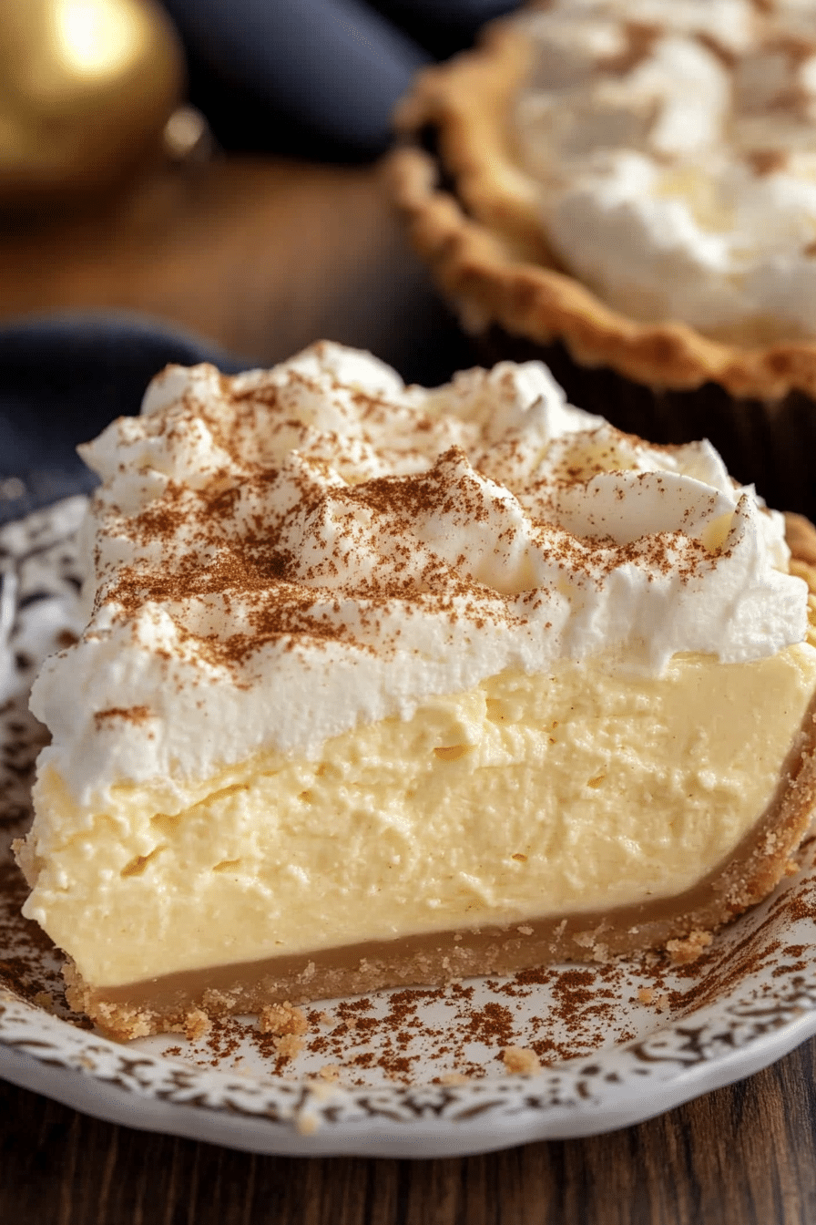 No Bake Eggnog Pie Reicpe