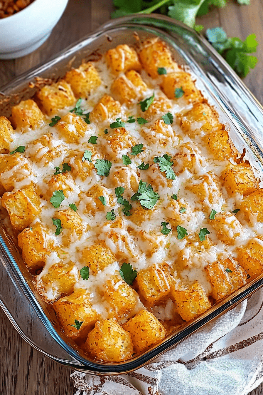 Taco Tater Tot Casserole