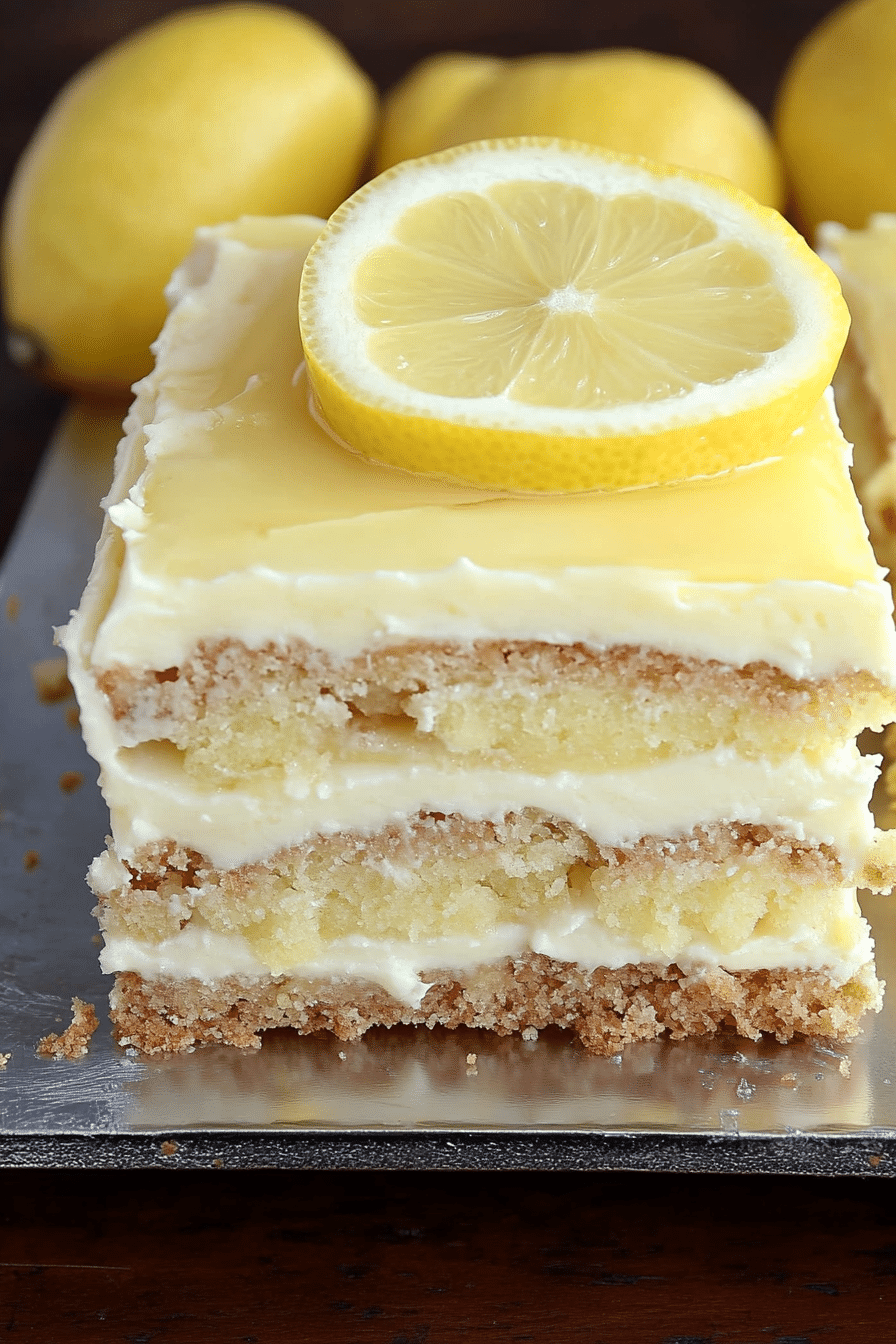 LEMON ECLAIR CAKE