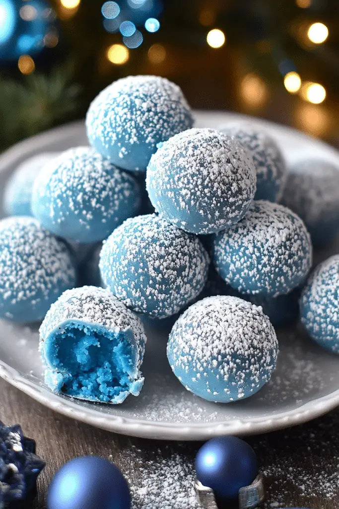 Blue Christmas Truffles