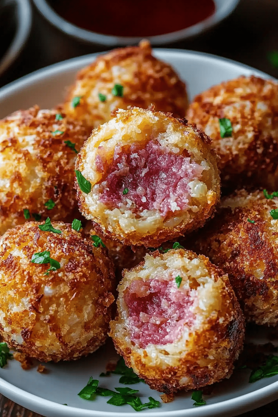 Crispy Reuben Balls