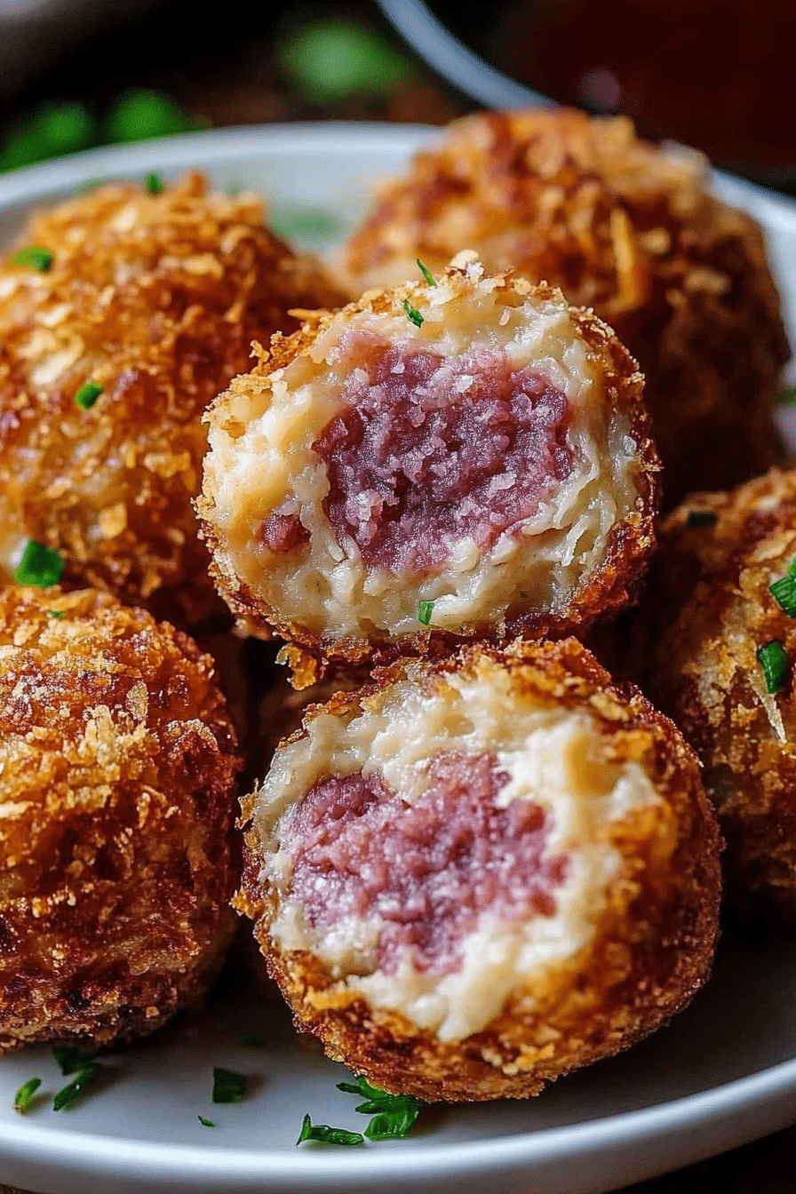 Crispy Reuben Balls