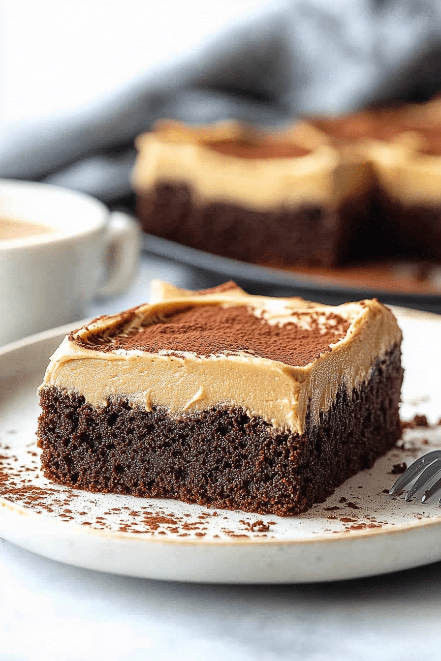 Mocha Brownies with Coffee Frosting