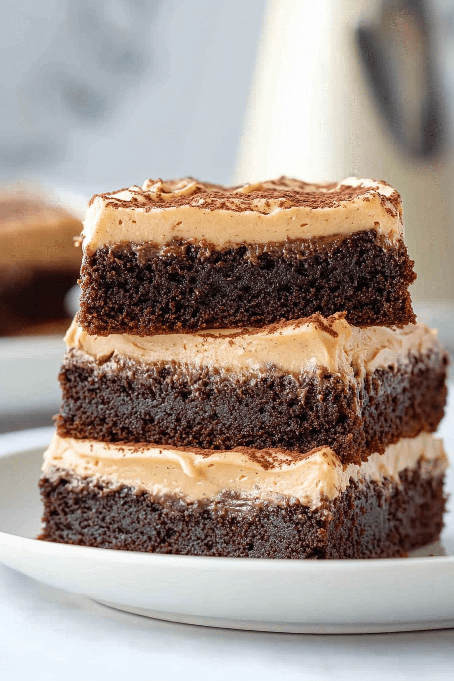 Mocha Brownies with Coffee Frosting