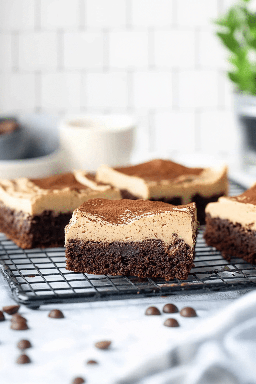 Mocha Brownies with Coffee Frosting