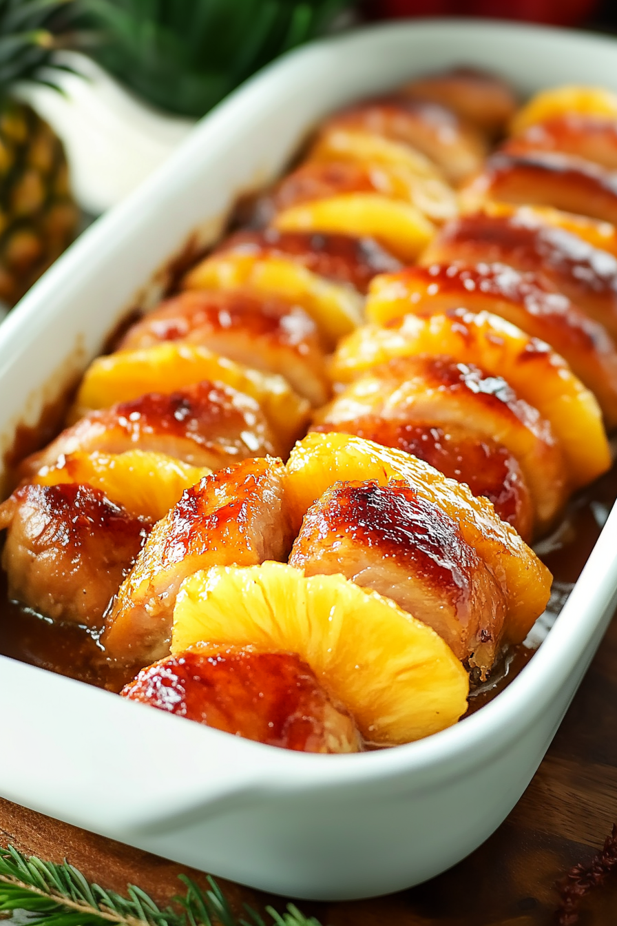 Pineapple and Brown Sugar Baked Pork Tenderloin