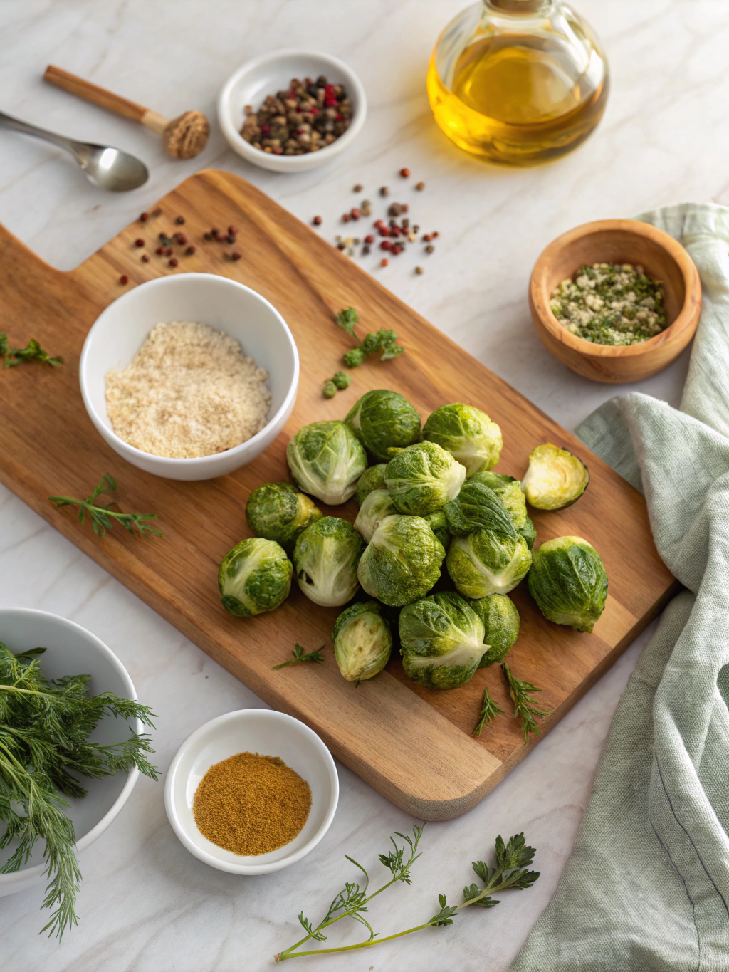 Air Fryer Brussels Sprouts Recipe ingredients