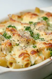 Baked Chicken and Broccoli Pasta