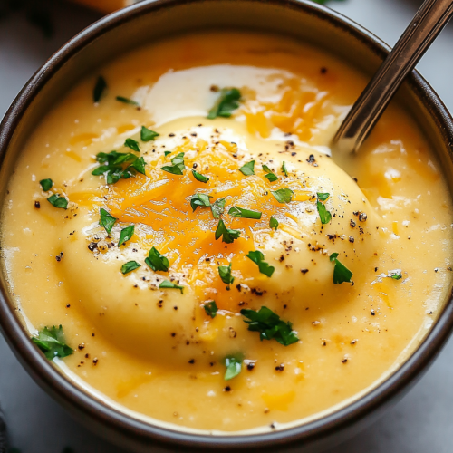 Beer and Cheddar Cheese Soup Recipe
