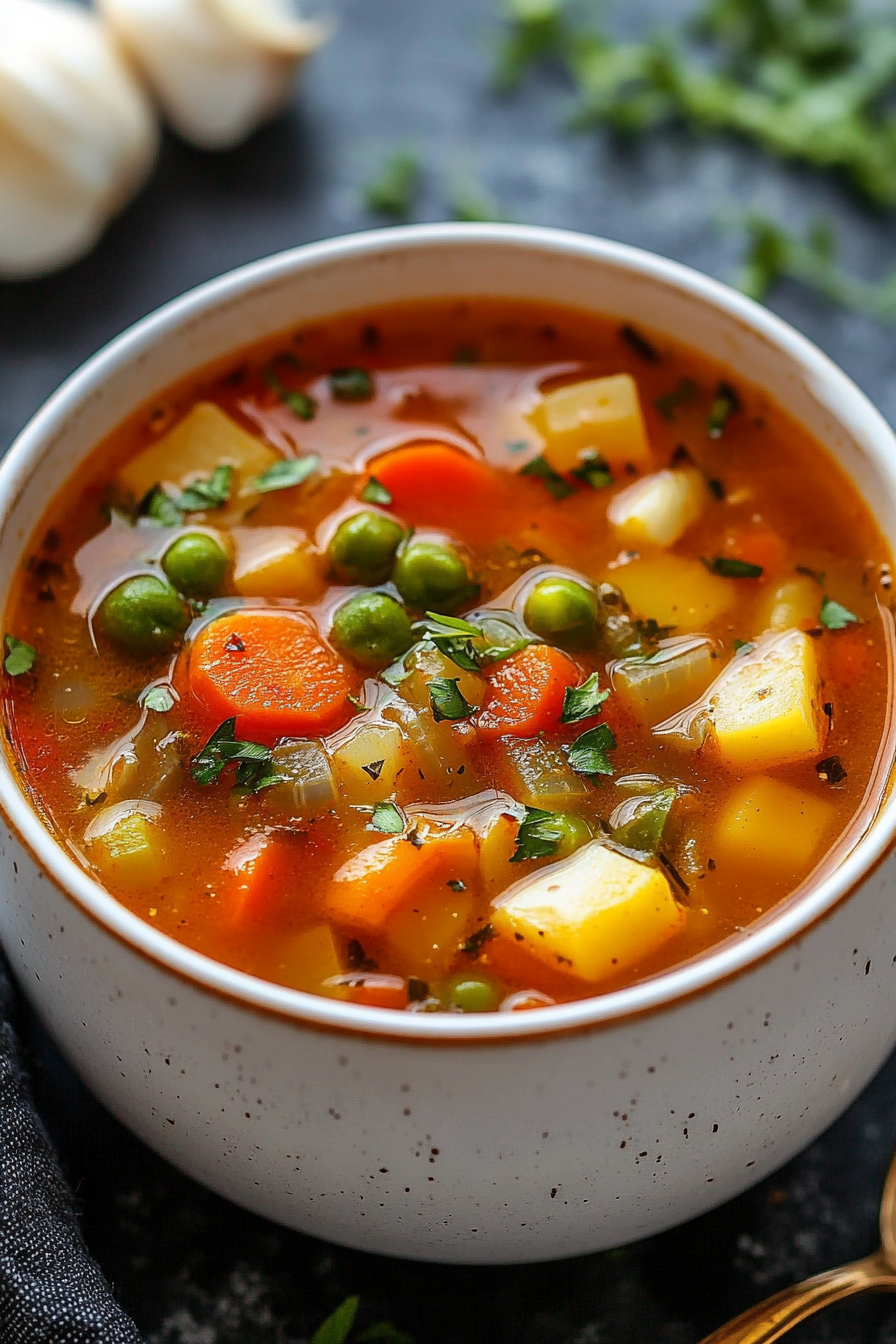 Delicious Slow Cooker Vegetable Soup
