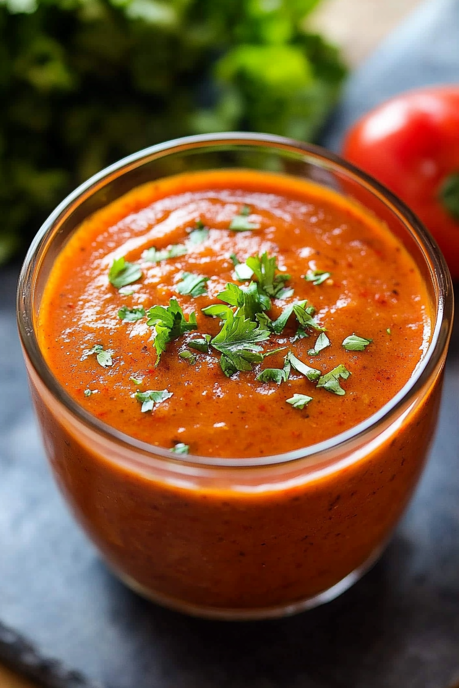 Homemade Enchilada Sauce Recipe from Diethood Final Dish Presentation