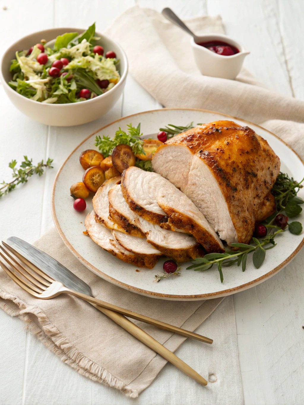 Juicy Roast Turkey Recipe for a Mouthwatering Feast serving suggestion