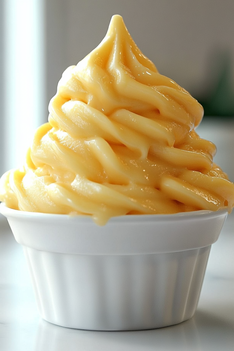 Homemade Pineapple Soft Serve Ice Cream
