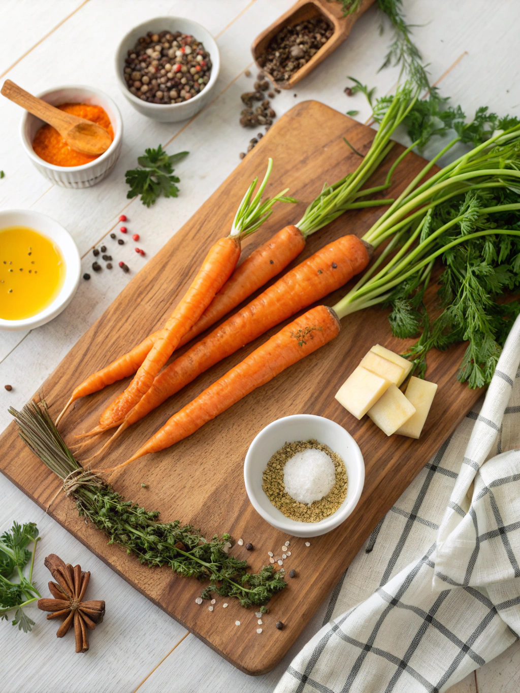 Roasted Cajun Butter Carrots Recipe ingredients