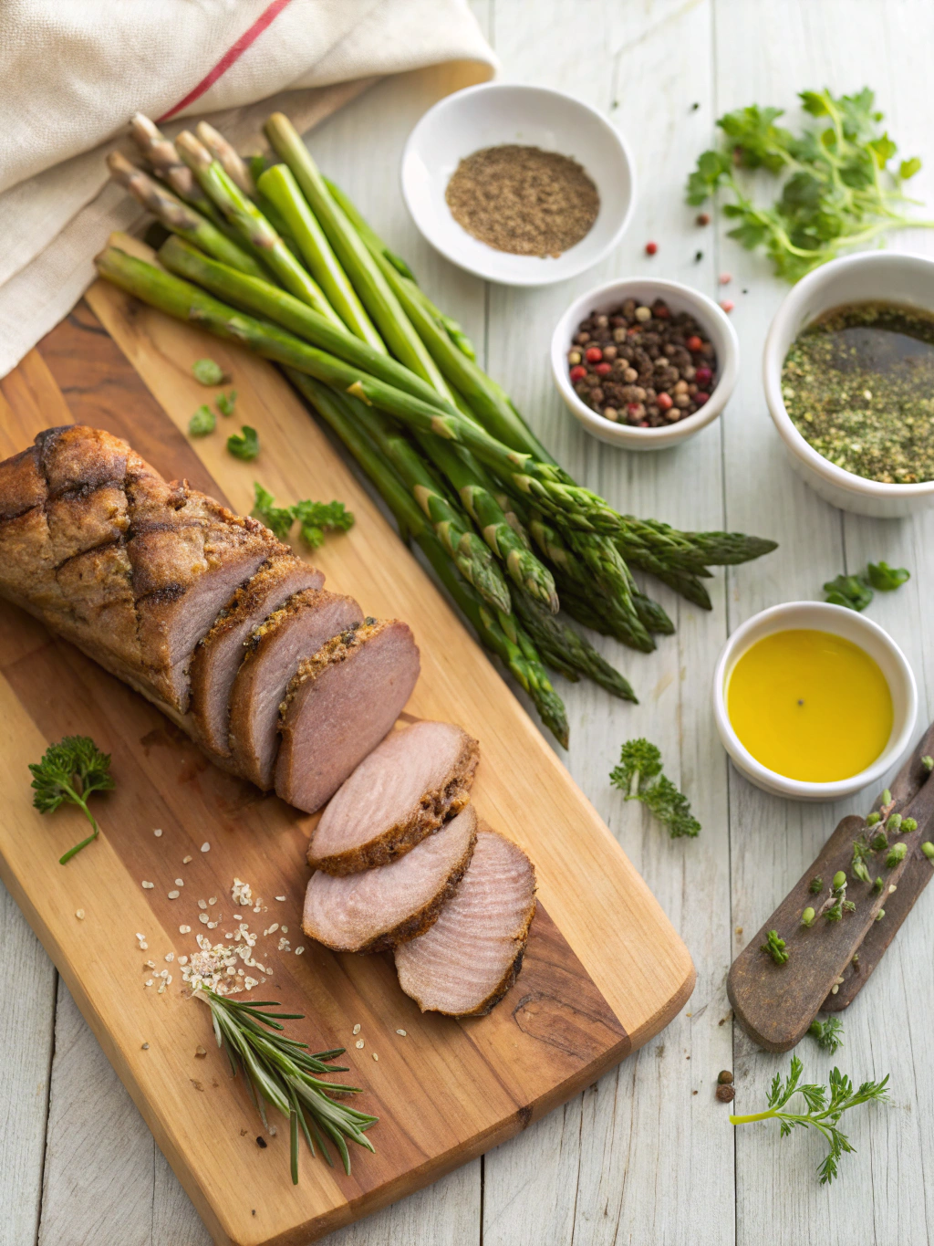 Roasted Pork Tenderloin with Asparagus Recipe ingredients