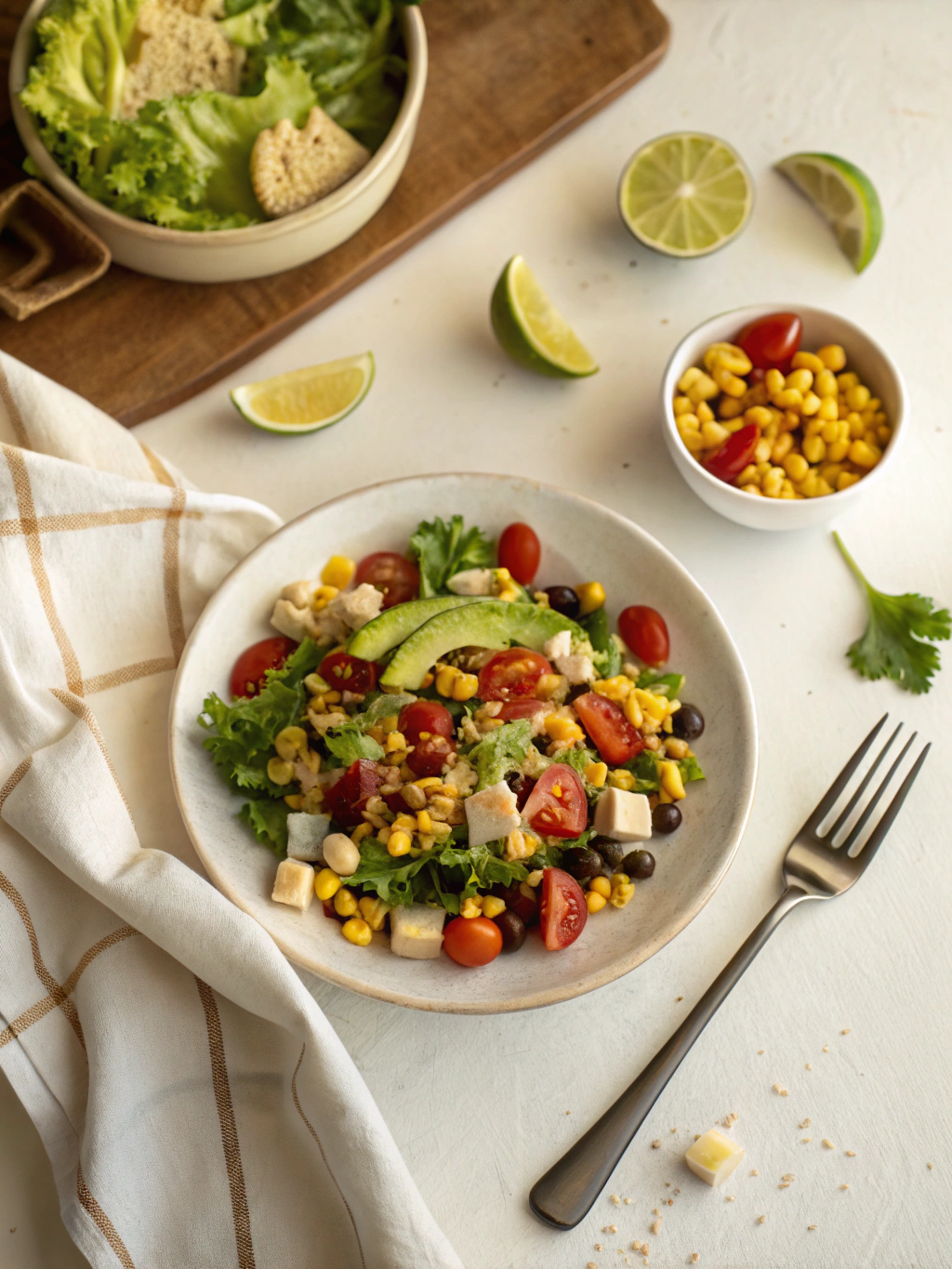 Southwestern Salad Recipe serving suggestion