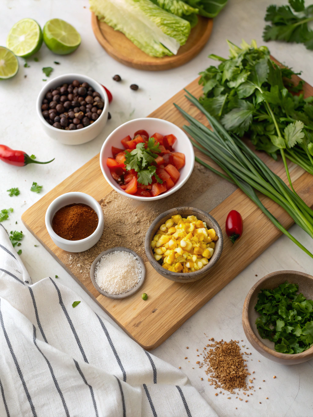 Southwestern Salad Recipe ingredients