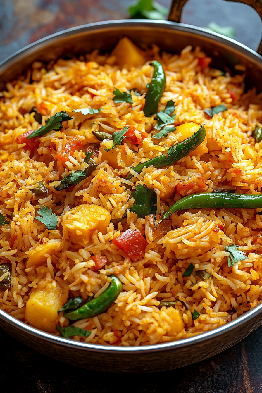 Vegetable Biryani Rice Recipe: A Flavorful Indian Dish