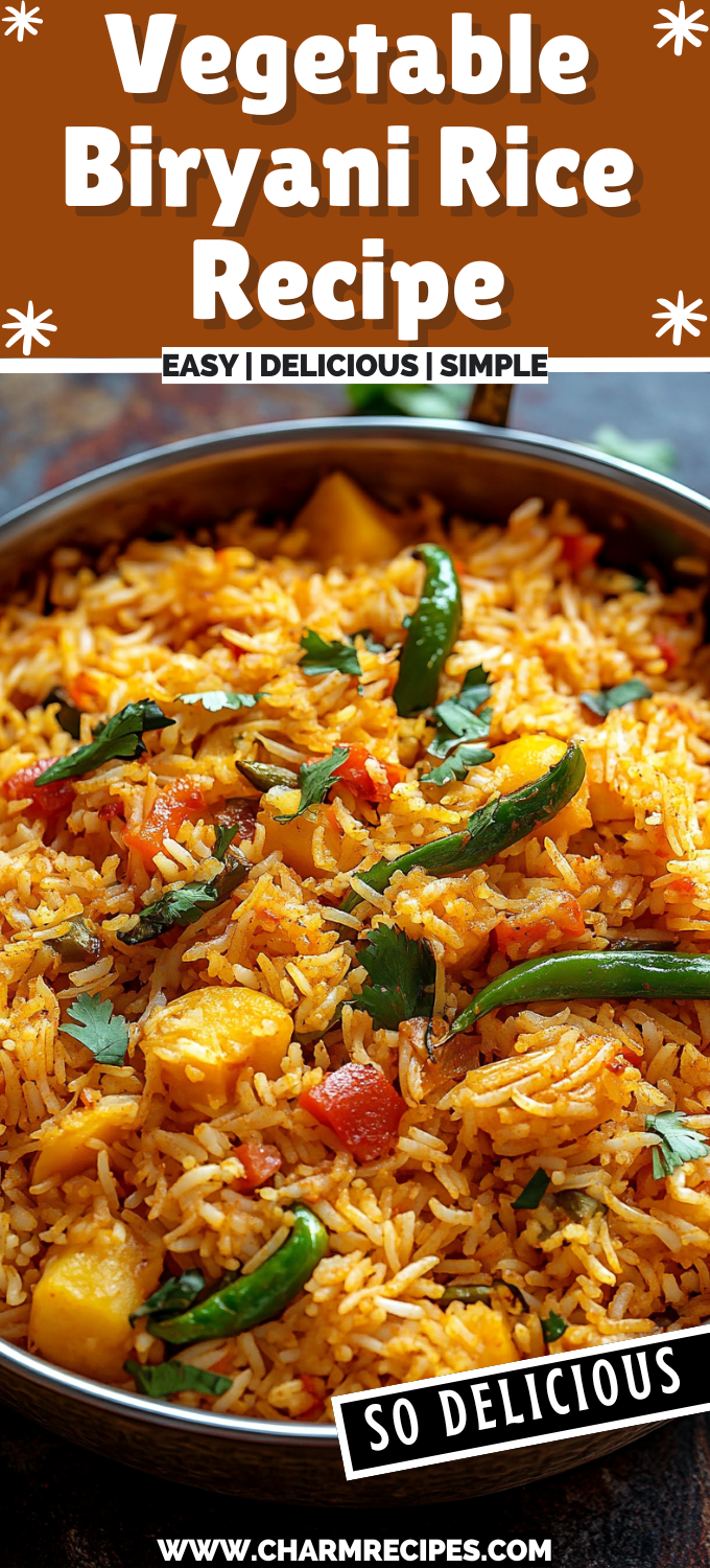 Biryani Rice With Raisin Vegetable Biryani Rice Recipe: A Flavorful Indian Dish
