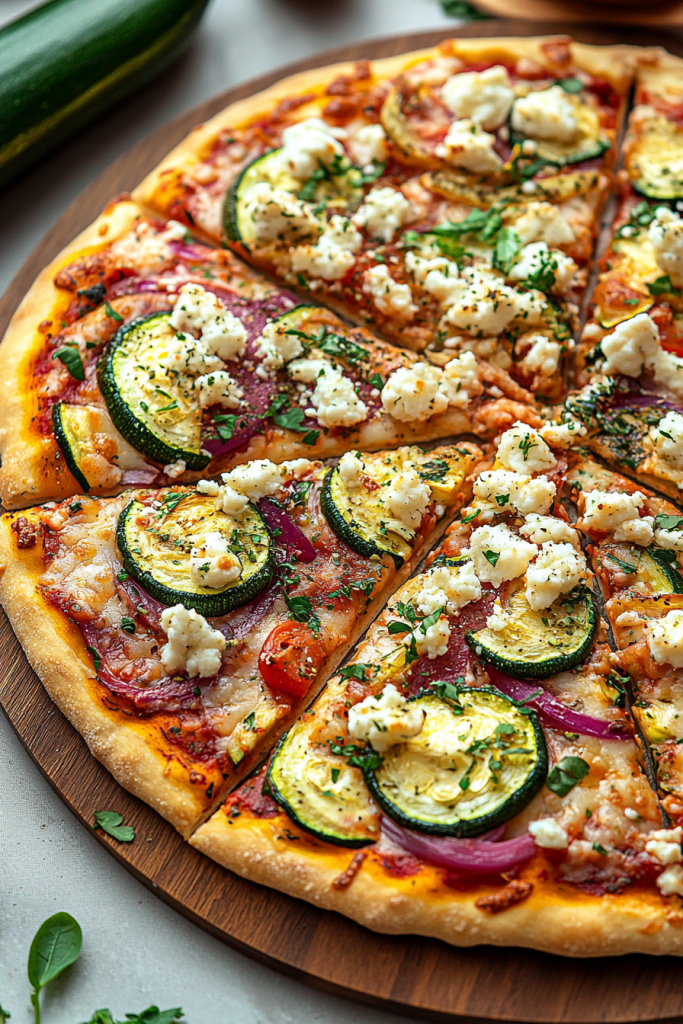 Zucchini and Goat Cheese Pizza Recipe