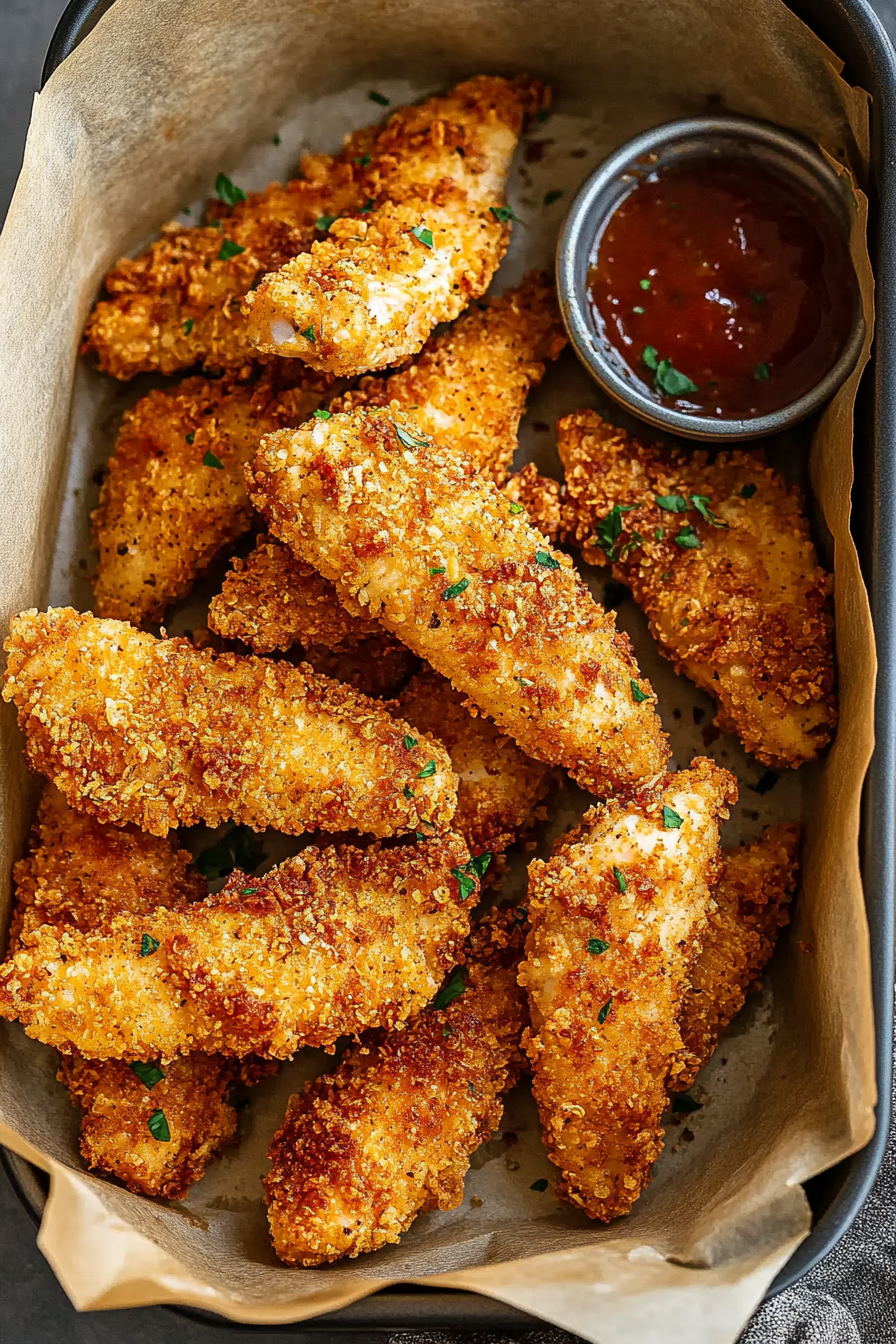 Air Fryer Chicken Tenders Recipe: A Crispy and Juicy Homemade Delight Final Dish Presentation