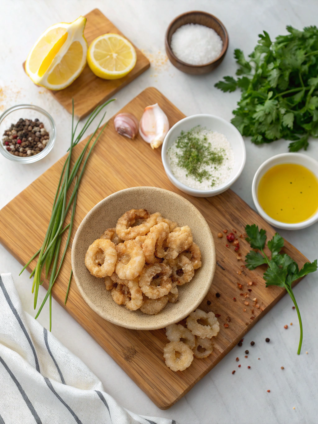 Air Fryer Fried Calamari Recipe ingredients