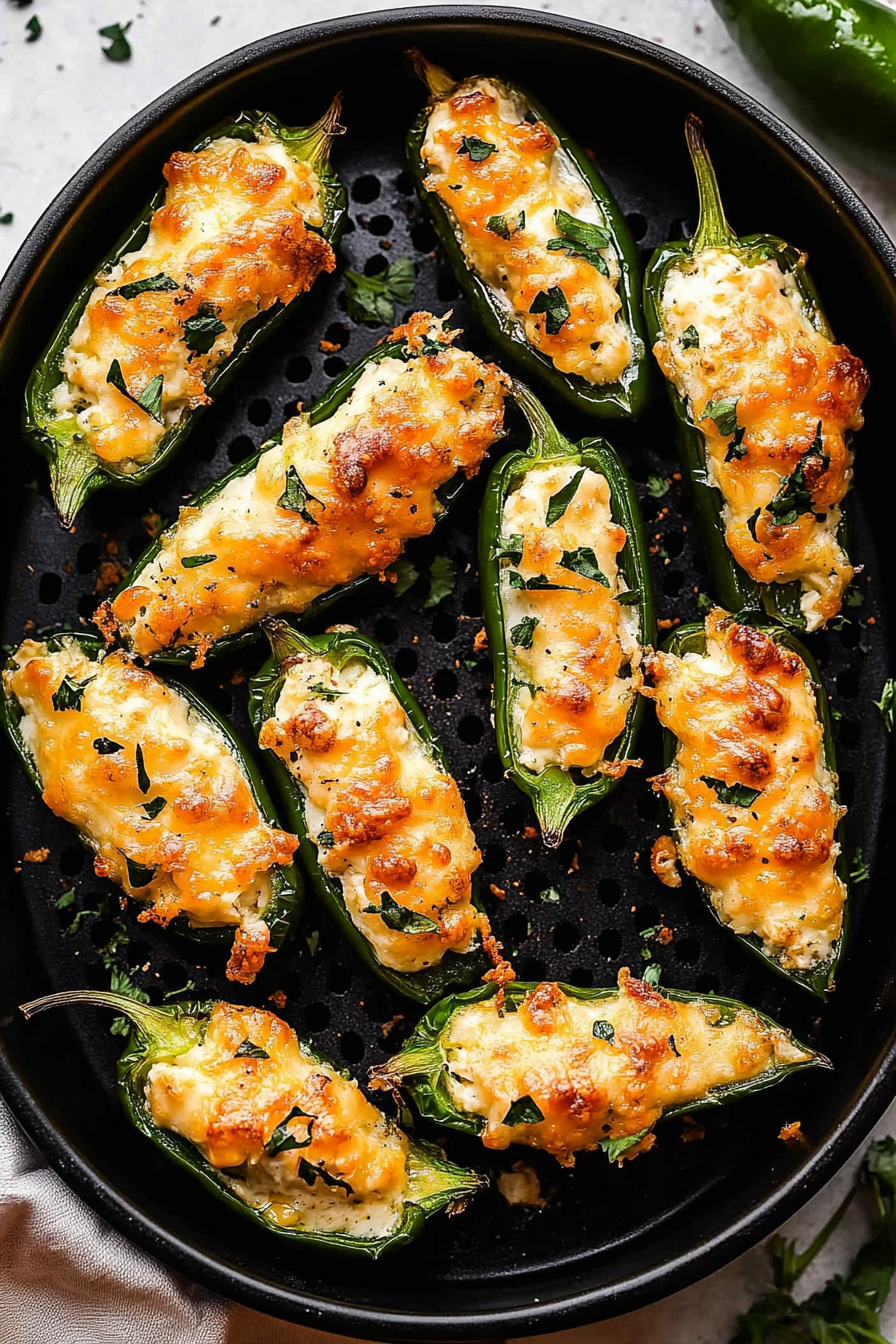Air Fryer Jalapeno Poppers Recipe Final Dish Presentation